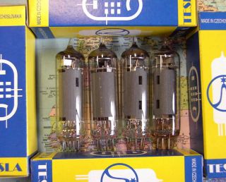 6AQ5 EL90 6L31 TESLA matched quad. tube amplifier