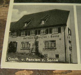 alte Ansichtskarte Obernheim Balingen Gasthof Sonne
