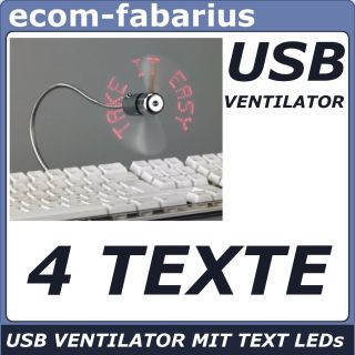 BECO NOTEBOOK VENTILATOR LED TEXTEN USB LÜFTER ROTOR
