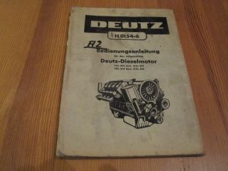 Bedienungsanleitung f Deutz F6L / A6L 614 F8L / A8L 614