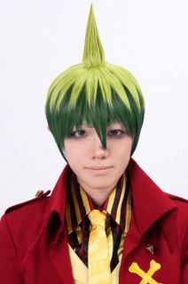 30cm Amaimon Prince Ao no Exorcist mixed color medium cos cosplay hair