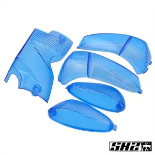 STR8 Blinkergläser + Rücklicht Gilera Runner blau blue Verkleidung