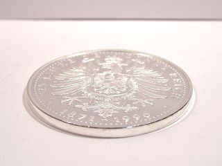 125 Jahre Deutsches Reich Zeppelin Silber Medaille
