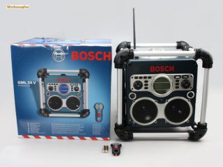 Bosch Baustellenradio GML 24 V mit Akkuladestation