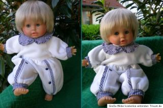 blonde Zapf Puppe 45 cm mit 2x Colette Kleidung, Babypuppe, Spielpuppe