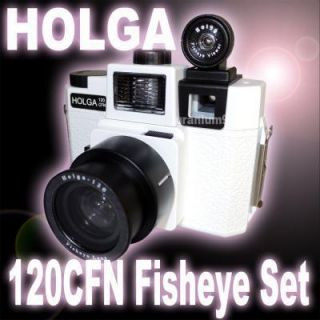 Holga 120CFN / 120 CFN mit Fisheye Objektiv FEL 120 Sucher Film Kamera