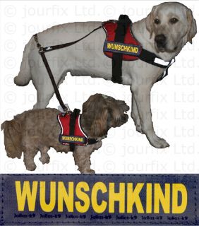 WUNSCHKIND 1x Logo klein gelb für Julius K9® Hundegeschirr Geschirr