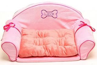 Princess Pink Dog Cat Sofa Bed House Kennel Medium