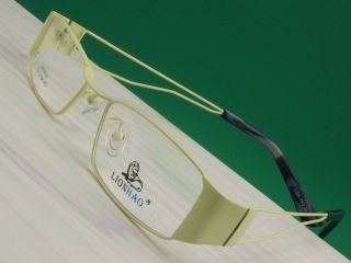 Gelb+schwarz Herren/Damen Brillengestell D5146 brille
