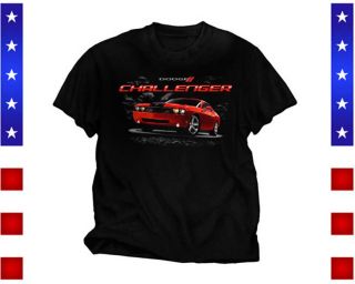 Dodge Challenger T Shirt Front Print Black