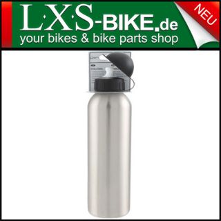 LXS Trinkflasche Edelstahl 750ml Fahrrad  BIKE blank Bottle