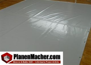 PROFI LKW PLANE PVC in 680 g/m² Grau verschiedene Maße zur Auswahl