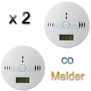 2x Kohlenmonoxidmelder Kohlenmonoxid CO Alarm Melder Detektor CO2