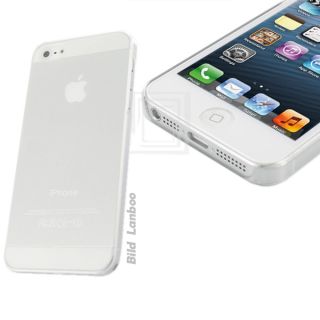 Apple iPhone 5 Handy Ultraslim Tasche Transparent Klar Hülle Cover