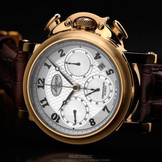 BURAN V.M.  Poljot Chronograph 31681 premium Russian mechanical watch