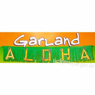 ALOHA GIRLANDE # Karneval Fasching Hawaii Hula Südsee Karibik Party