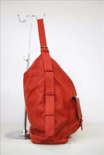 Ital. Handtasche Shopper Tasche echtes weiches Leder rot DIN A4
