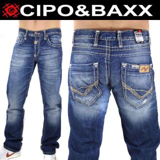 Cipo & Baxx Herren Designer Jeans Hose Denim C 688