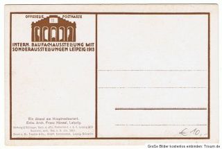 Ak 1913 Internationale Baufach Ausstellung Leipzig Hauptrestaurant a