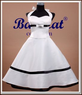 C710C 50er Jahre Tanzkleid Vintage Mode Petticoat Brautkleid
