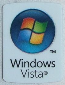 Windows Vista Desktop Sticker Aufkleber 19x24