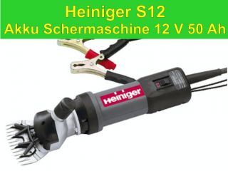 Heiniger S12 Akku Schaf Schermaschine 12V 50Ah 712 100