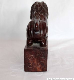 Antik Südostasien Holz Löwe Skulptur antique southeast asia wood