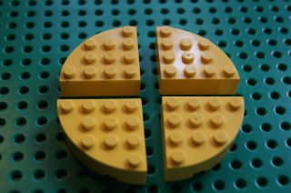 LEGO Viertelkreis Stein gelb # 2577 (A716)
