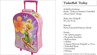 TinkerBell Trolley Tasche   Kinderkoffer Koffer Kindertrolley   Disney