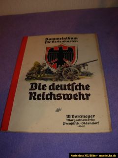 Die deutsche Reichswehr Sammelbilderalben W. Vortmeyer Margarinewerke
