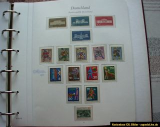 Schöne Sammlung BRD, 1964 bis 1976 postfrisch, im Borek Vordruckalbum
