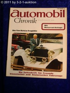 Automobil & Motorrad Chronik 9/72 75 J. Tatra Monteverdi Adler Triumpf
