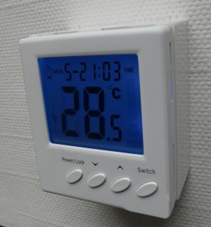 Digital Thermostat AUFPUTZ für Fussbodenheizung 230V 16A #ap739