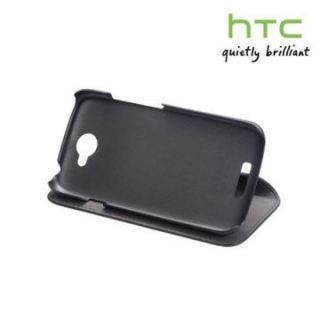 HTC One S   Original Hartschalen Leder Tasche HC V741   schwarz