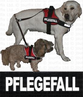 PFLEGEFALL 1x Logo klein weiß für Julius K9® Hundegeschirr Geschirr