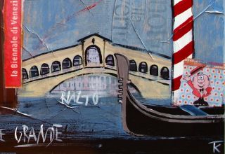 Bild Venedig Kunstdruck auf Leinwand