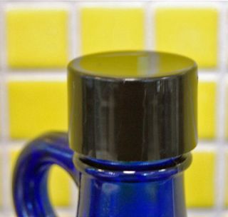 Glasflasche Flasche 2 Liter in blau, super Vorratsgefäß