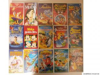 Walt Disney VHS Video Sammlung   16 Filme