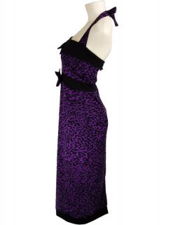 Purple Vtg Rockabilly 50s Pin Up Punk Emo Kleid Dress S