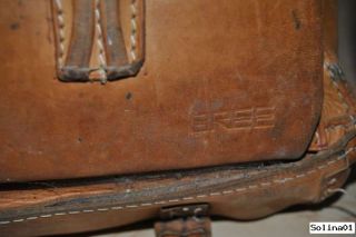 ALTE Original BREE Aktentasche Schultasche Vintage Leder Messenger