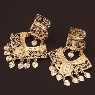 Goldschmuck Schmuck 750/18K Gold Vergoldet Damen Solide Ohrringe