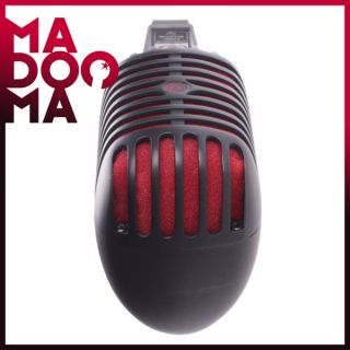 SHURE Super 55 BCR DELUXE Mikrofon Limited Edition Mattschwarz Rot