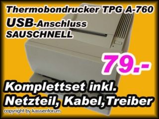 Bondrucker Thermo TPG A760 sauschnell 1A Zustand