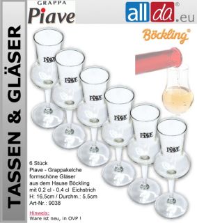 Gläser Grappaglas Grappa Böckling 0,2cl 0,4cl (9038)