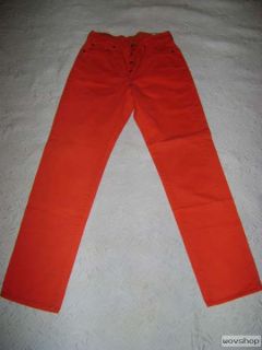 AD46 CHIPIE Damen Jeans W 30 leichte Karottenform ORANGE