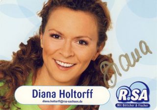 Autogrammkarte   Diana Holtorff   (R.SA)   signiert