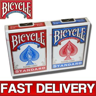 Packs Of Bicycle Standard Rider Back Playing Cards   1 Red & 1 Blue