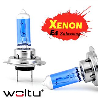 1x Paar Auto lampe Autolampen XENON Halogen H7 55W Super White Birnen