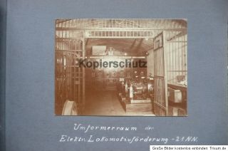 Orig. Fotoalbum, Bergbau, Zeche  Gräfin Laura Grube  Königshütte