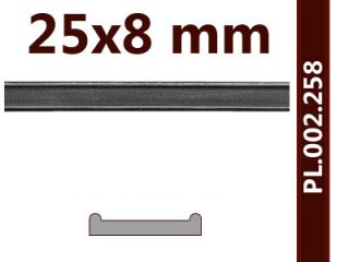 Flacheisen 25x8mm Flachstahl, Handlauf für Schmiedeeisen Zaunbau